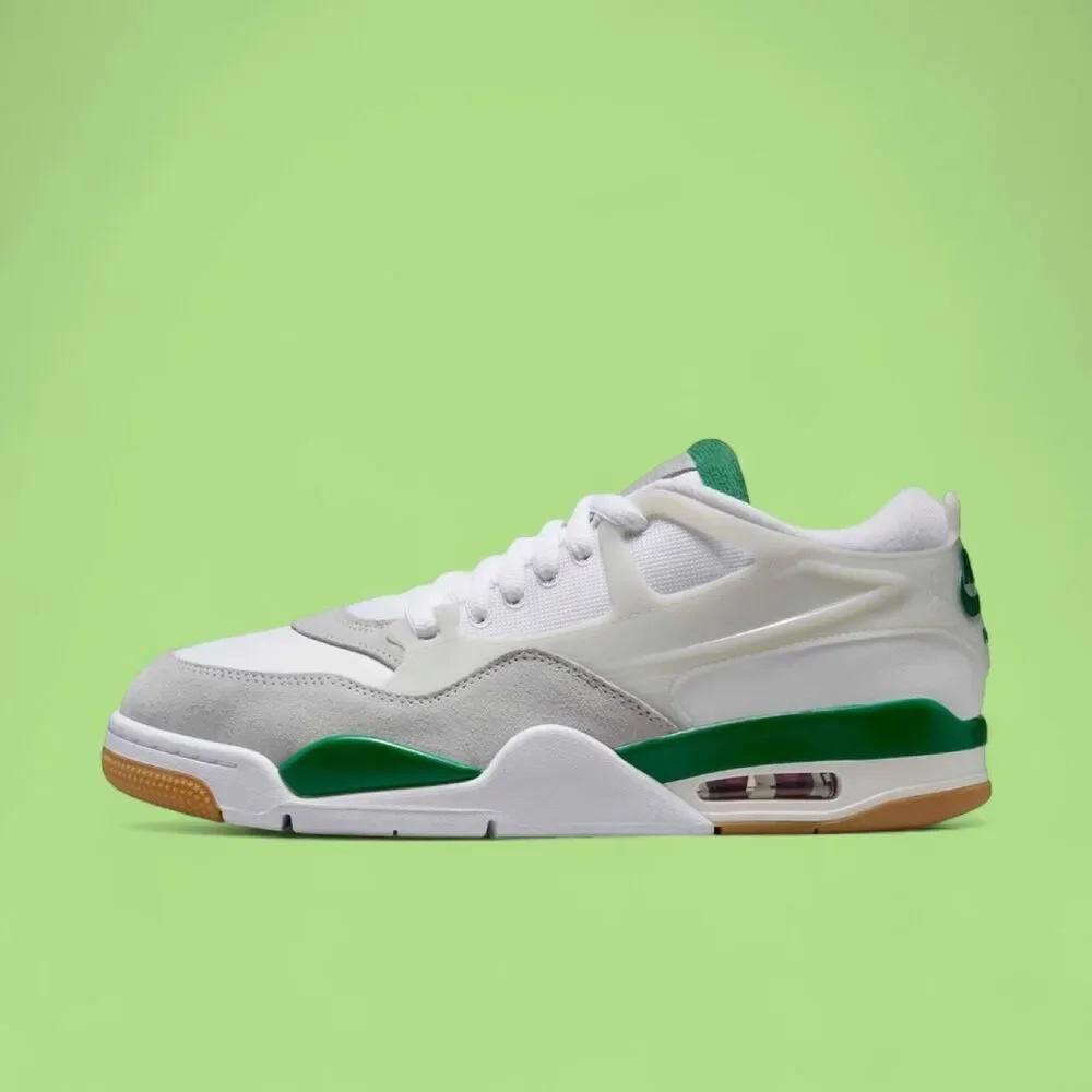 Jordan Men's White and Green Trainers
